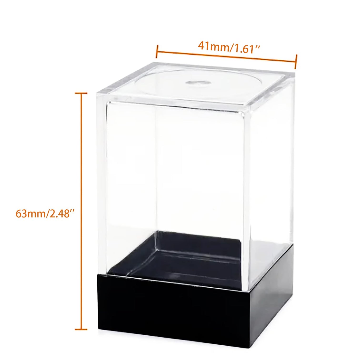 36 Pieces 12mm 6 Sided Mini Dice Set,Pearl Pattern D6 Game Dice Set,6 Sided Standard Game Dice for Board Games Dice Games Classroom Teaching Dices Game, with Portable Gaming Box(Black)