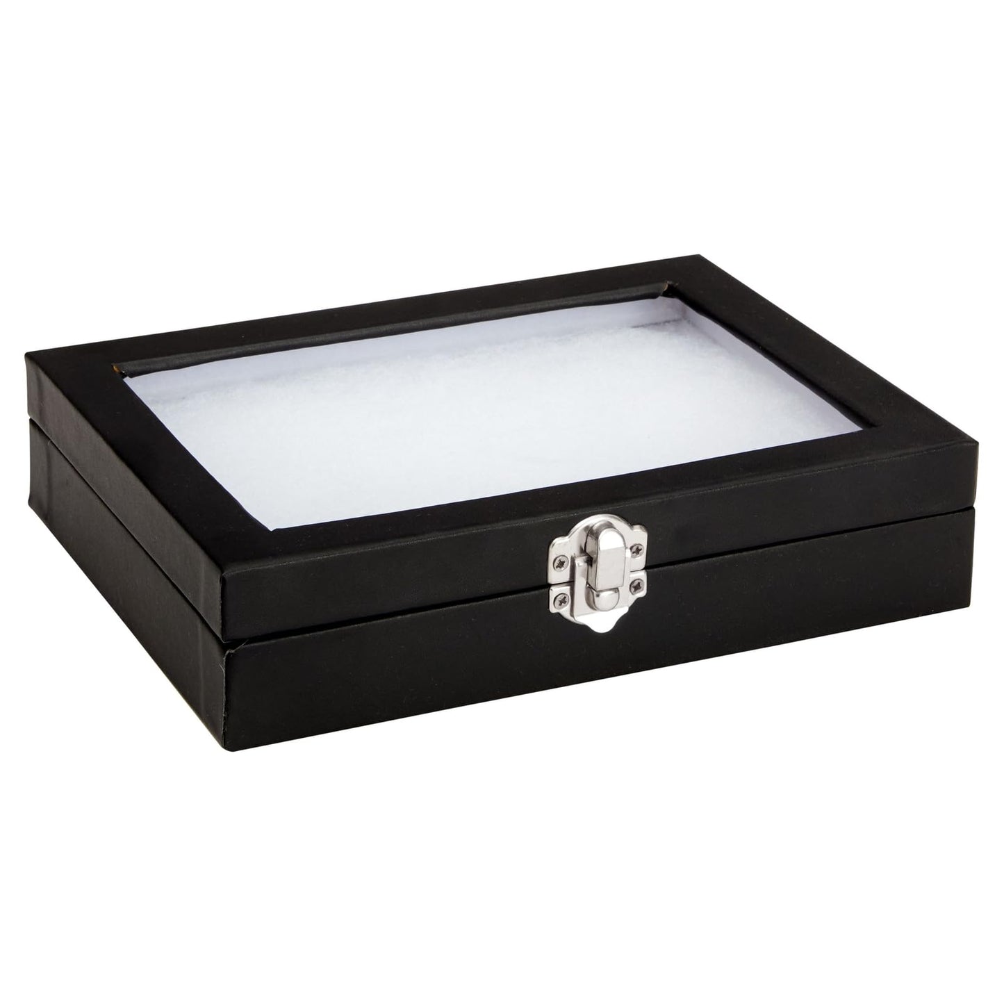 Juvale Insect Display Case - 8 x 6 x 1.8 in, Black - Glass Top & Removable Foam Pinning Board - Bug Display Box & Specimen Case for Butterflies, Moths & Other Insects