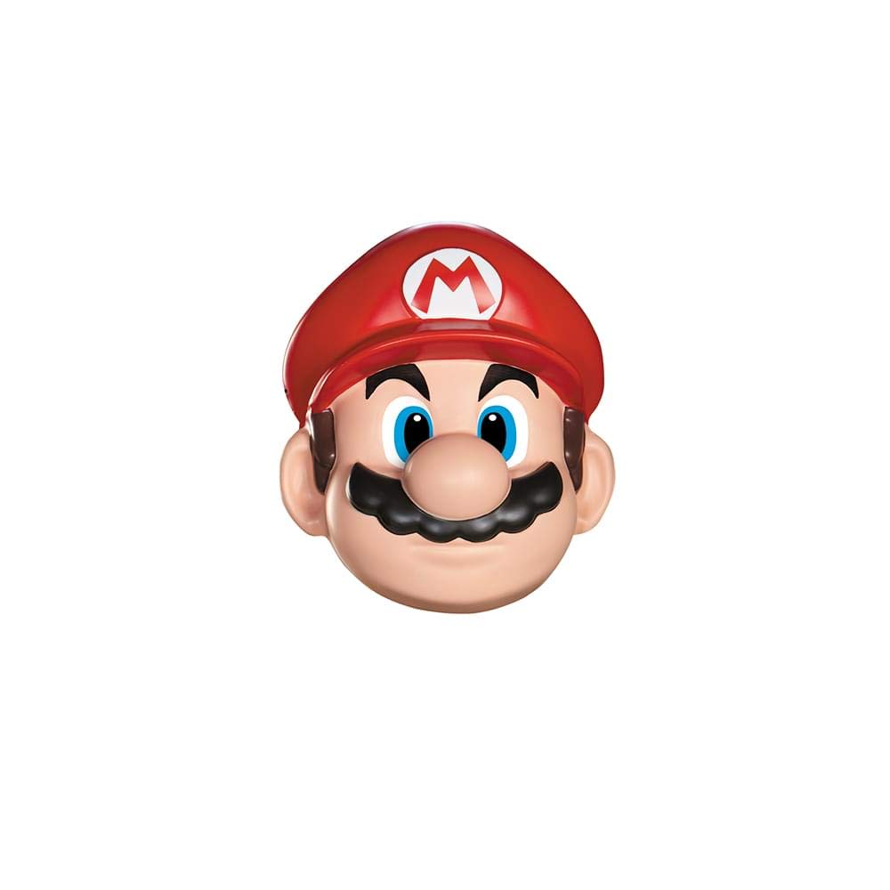 Disguise Men Nintendo Super Mario Bros.mario Adult Accessory costume masks, Red/White/Brown, One Size US