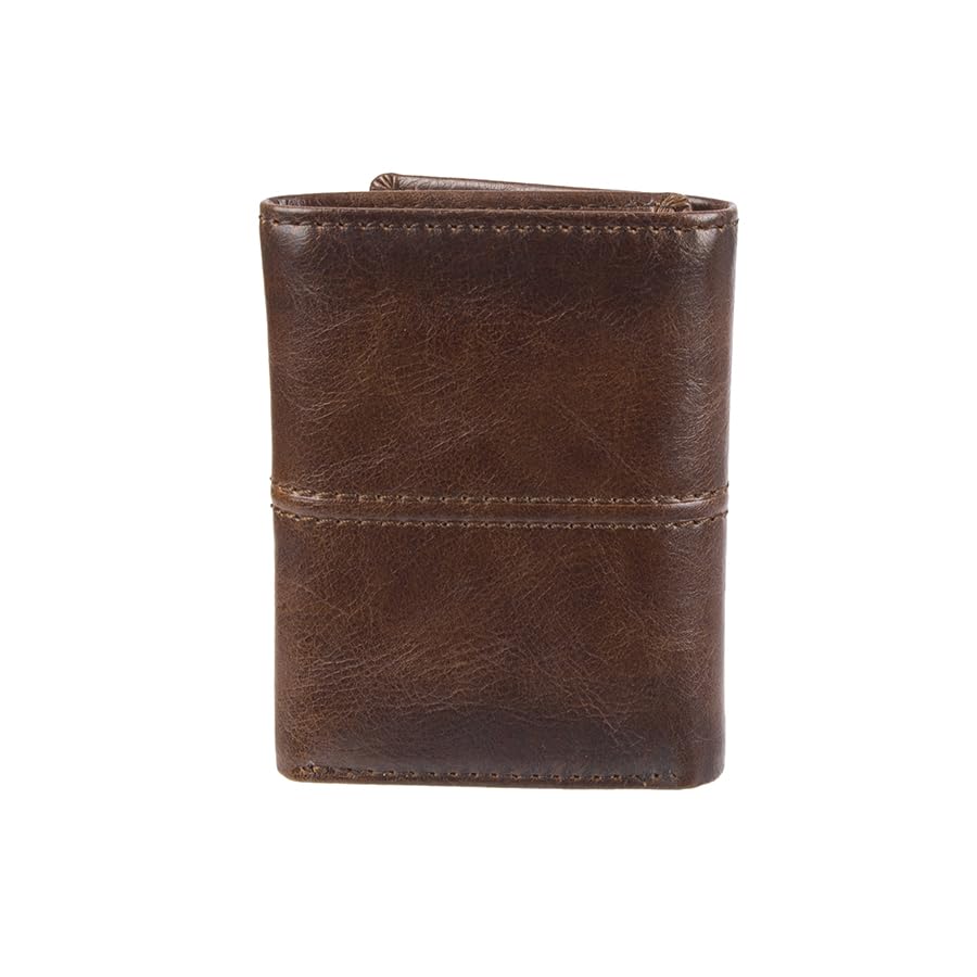 Columbia Men's RFID Blocking Security Trifold Wallet Accessory, -brown emboss, One Size