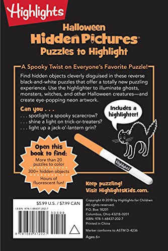 Halloween Hidden Pictures Puzzles to Highlight: Halloween Coloring & Activity Book with Over 300 Hidden Objects to Find (Highlights™ Hidden Pictures® Puzzles to Highlight Activity Books)