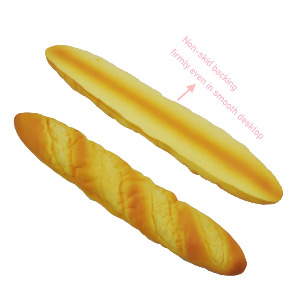 JIANEEXSQ Memory Foam Keyboard Wrist Rest Pad Soft Toast Bread Baguette Shape Anti-Skid Wrist Rest Support for Office Computer,Laptop Ergonomic Wrist Rest Pad