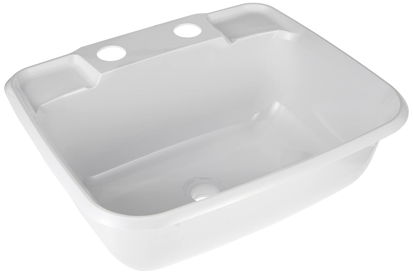 JR Products 95351 Molded Lavatory Sink - White