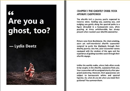 Handbook for the Recently Deceased: The Afterlife - Halloween Gifts