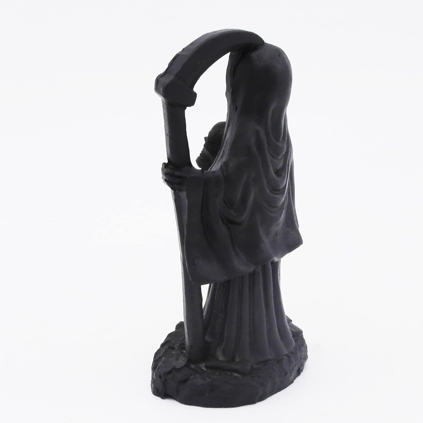 Kocris Casa Death with Sickle Aquarium Fish Tank Decorations Statue Figurine Reptile Lizard Tanks Terrarium Devil Skull Halloween Décor Ornament Pet