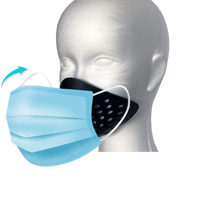 3D Mask Inner Bracket for Comfortable Mask Wearing-Internal Support Holder Frame for Balaclavas-Reusable Silicone Face Shell for Cosplay -Lower Half Face Protective for Airsoft/Paintball/BB Gun