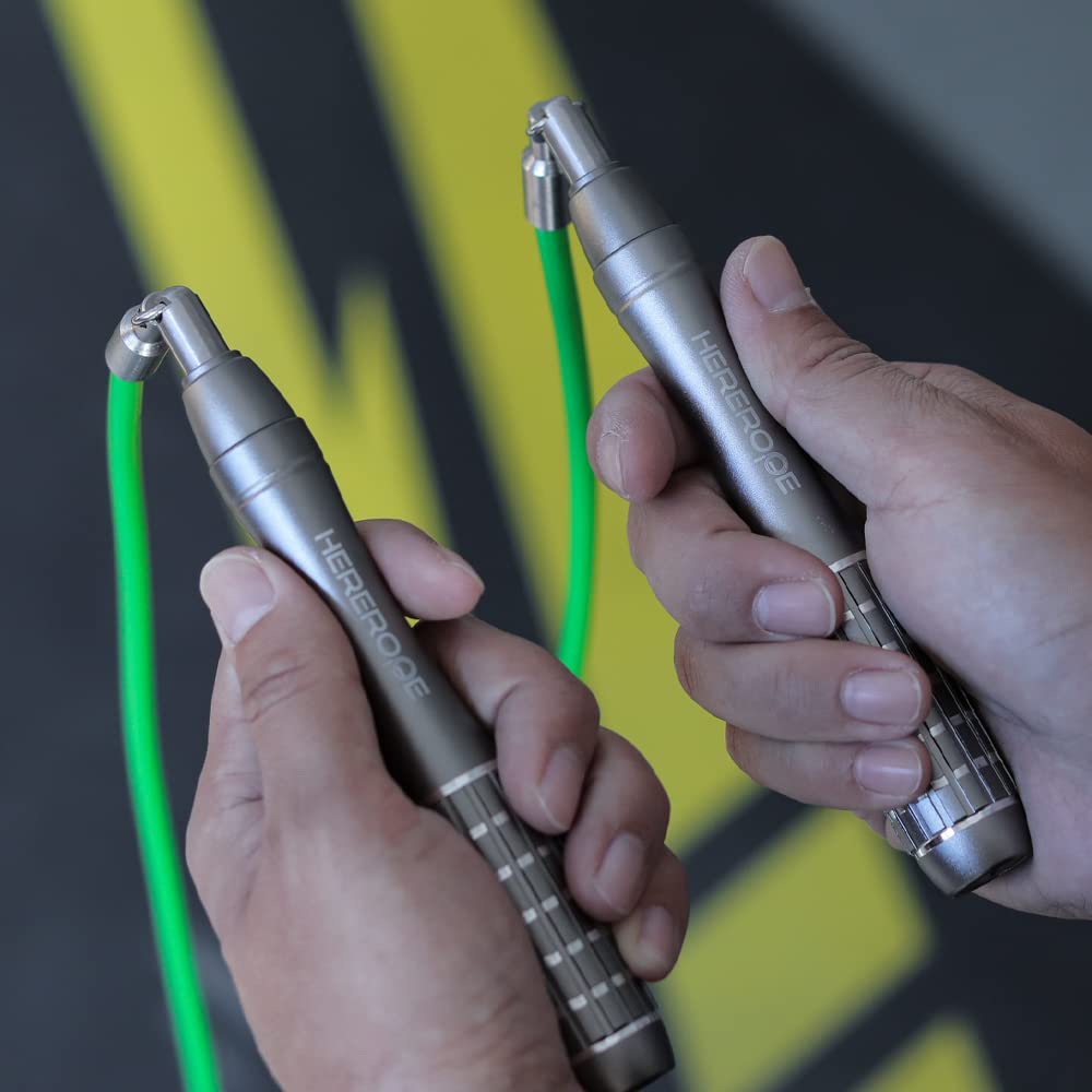 HereRope Weighted Jump Ropes for Women & Men, Durable & Adjustable Jump Rope Weighted, 1/4LB Heavy Jump Ropes Best for Fitness, Speed, Workouts, crossfit, Boxing