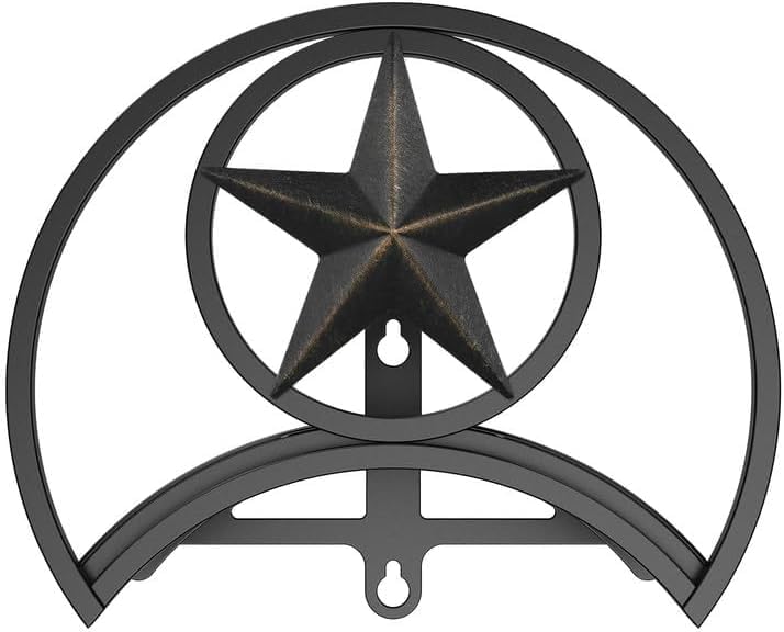 GOFORWILD Garden Hose Holder, Decorative Hose Butler Sturdy Water Hose Rack, Durable Wall Hose Hanger, Holds 125-Feet of 5/8-Inch Hose, Hose Reel, Made of Gauge Steel (9.8) …