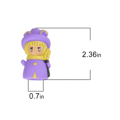 5 Pieces Halloween Finger Puppets Witch, Ghost, Grim Reaper, Green Monster, and Pumpkin Character Finger Toys, Halloween Party Favors Goodie Bag Fillers