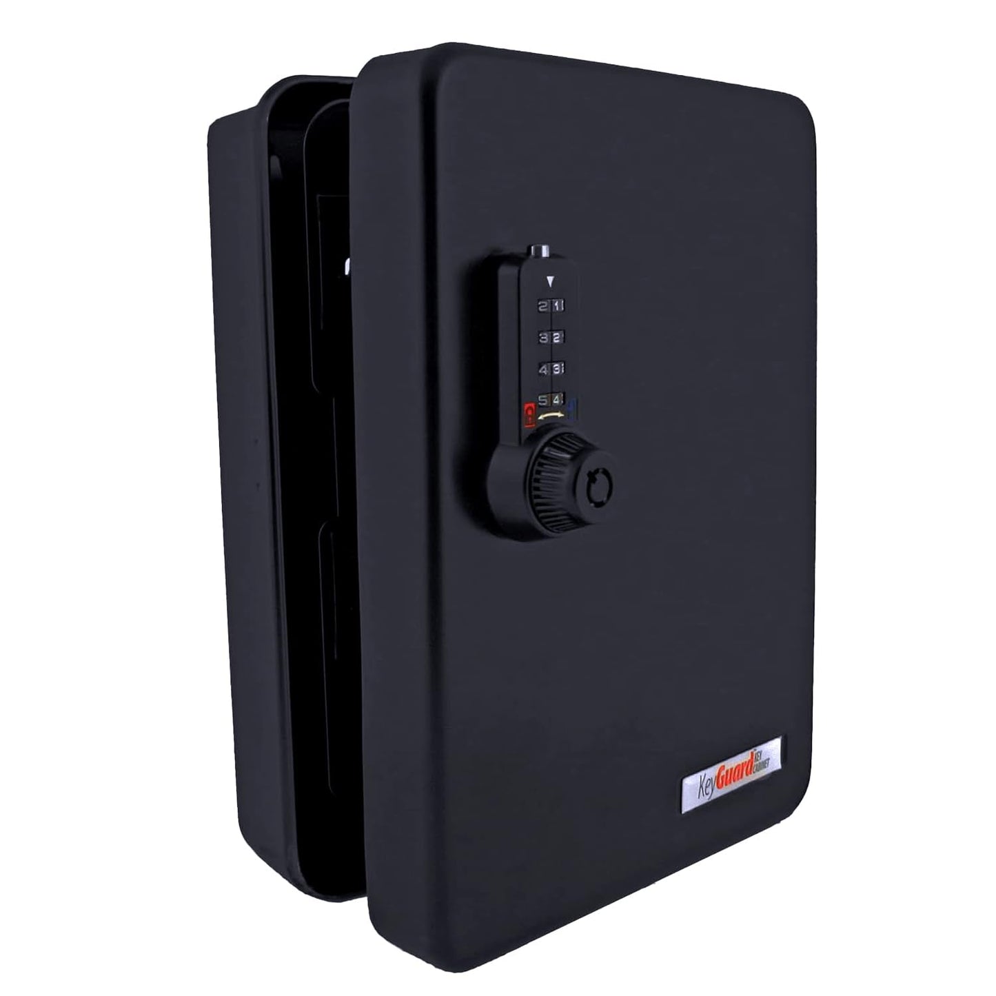 KeyGuard Dual Access Combination Key Cabinet With Black 4-Dial Combi-Cam Ultra - 48 Hook, Conveniently Store Your Keys with 10,000 Possible Combinations, SL-8548-UB