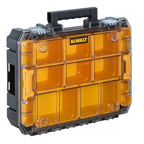DEWALT TSTAK Tool Organizer, Small Parts and Screw Organizer Tool Box with Removable Compartments, (DWST17805)