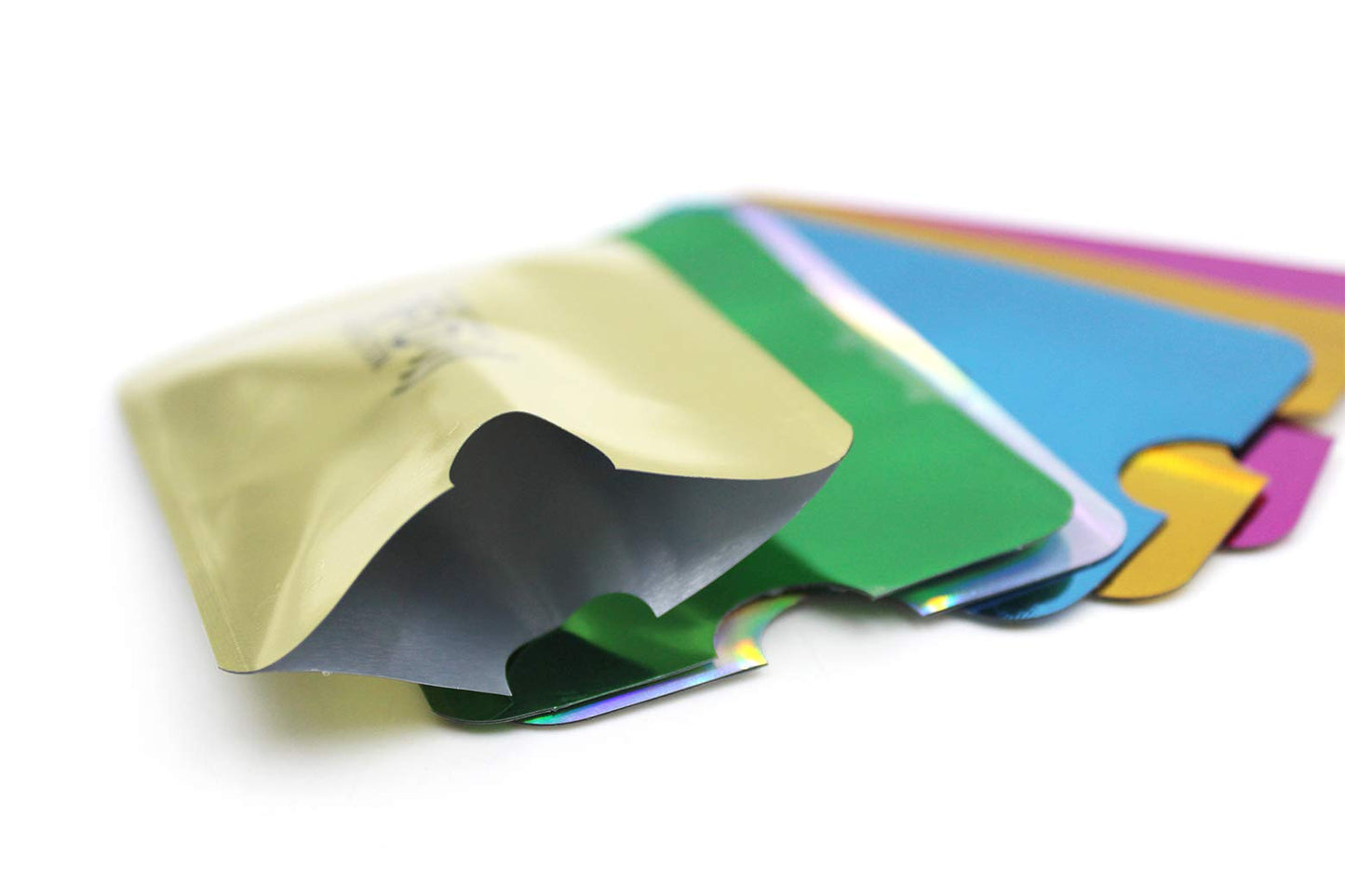 JUMISEE (60 Pack) Holographic RFID Blocking Sleeves, Card Holder Blocking Bank Anti thief Wallet Protect Case Credit Cards Case Safety Identity Theft Prevention