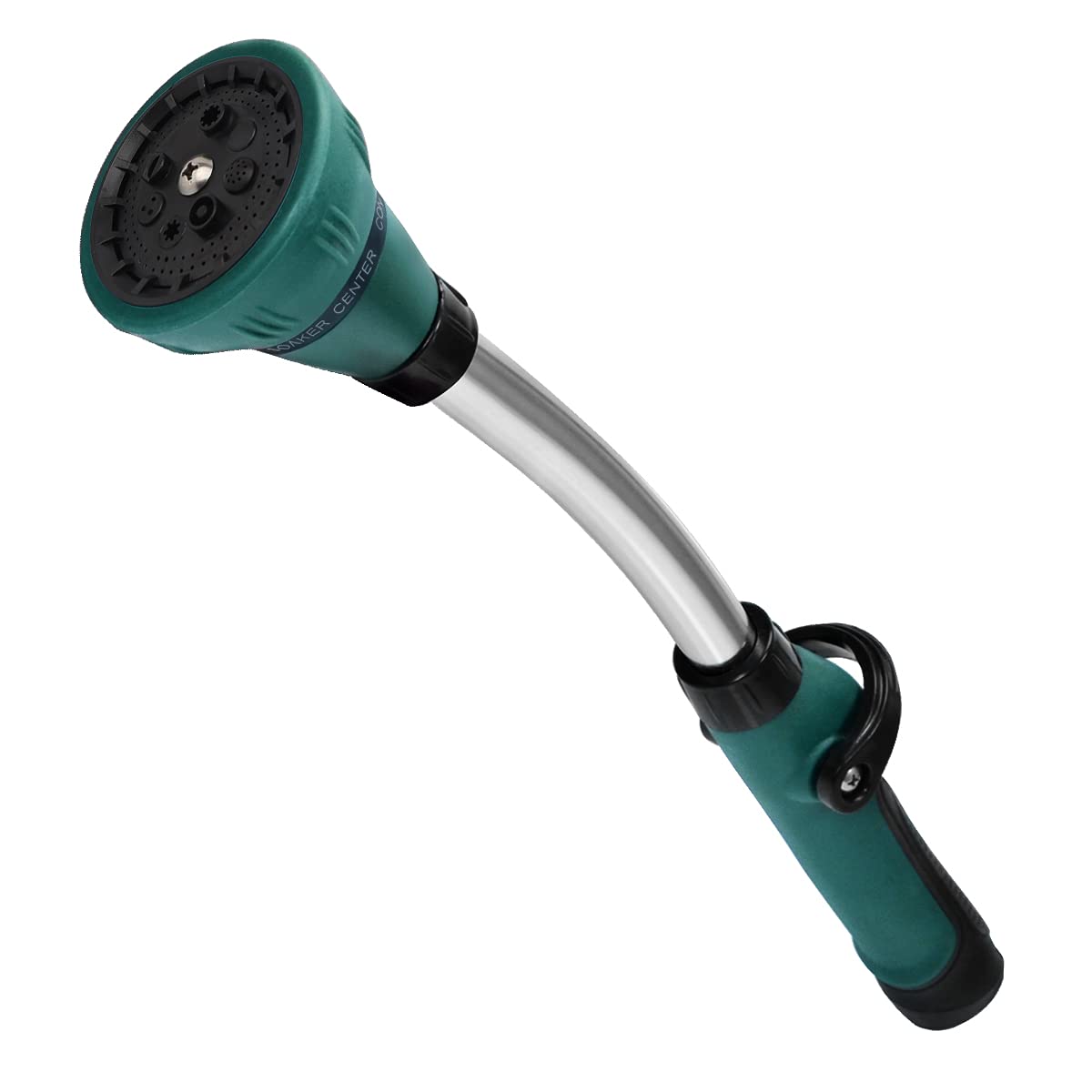 Cytheria Watering Wand,15 in Garden Hose Nozzle Sprayerwith 8 Adjustable Watering Patterns Rain Wand and Thumb Control Shut Off Valve for Car Washing,Watering Seedling Beds,Flowers,Lawn (Green)