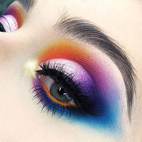 35 Color Studio Eyeshadow Palette for Halloween Makeup, Pop Makeup Inner Artist Matte Shimmer Luminous Velvet Texture Pressed Colors Powder Creamy Eye Shadow Blendable Natural Makeup Palette