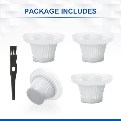 LANMU 4 Pack Replacement Filters Compatible with Duck Vacuum Cleaner As Seen On TV, Washable Duck Vac HEPA Filter Vacuum Parts