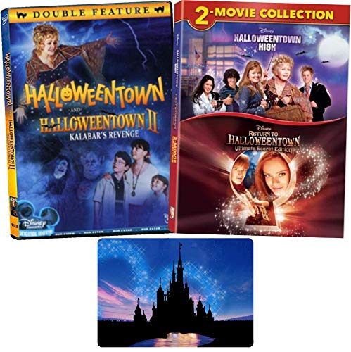 Halloweentown Complete 4 Movie Series Disney DVD Collection with Bonus Glossy Art Print (Halloweentown 1-2 High and Return to)