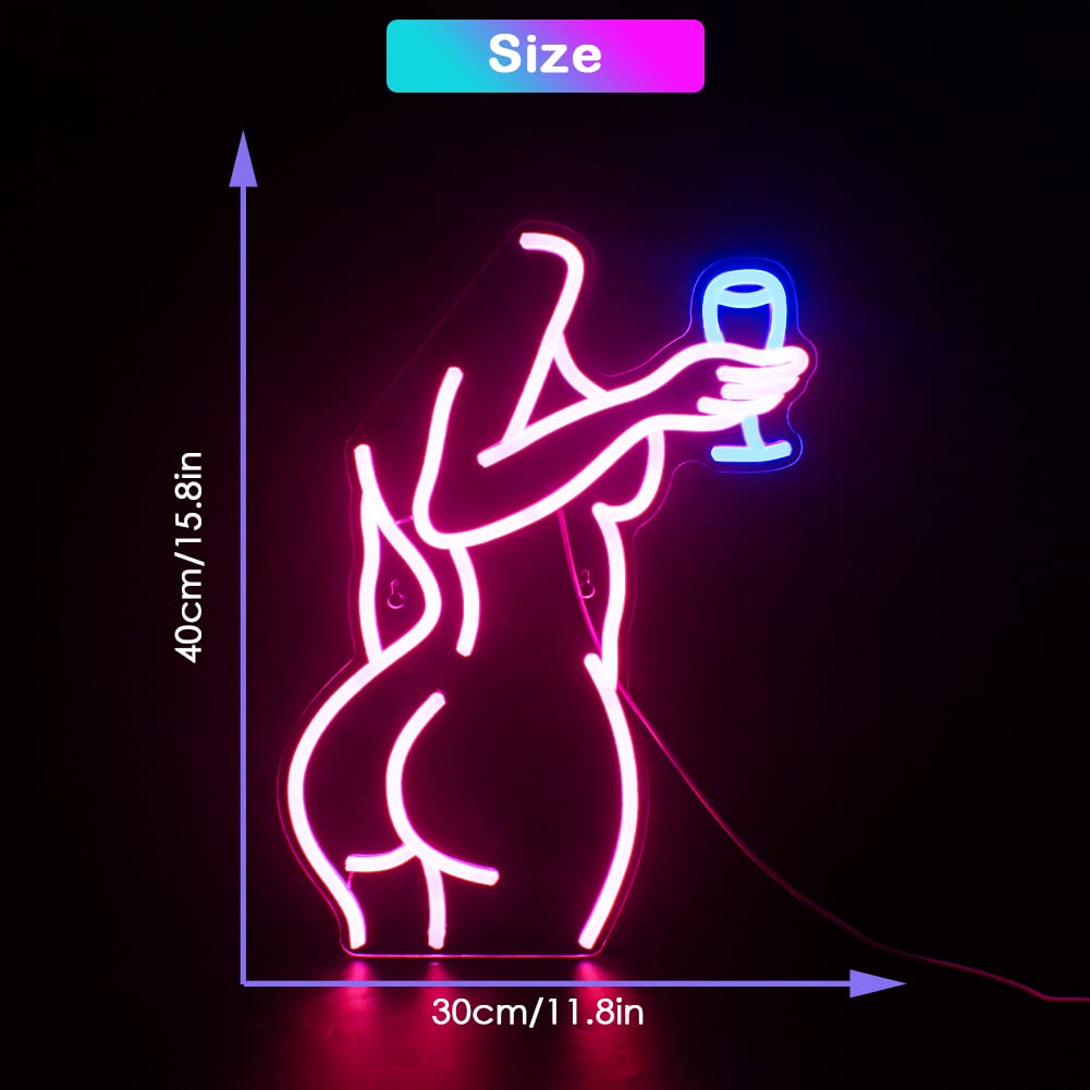 This Must Be The Place Neon Sign Warm White Letter Led Signs for Wall Decor Usb Word Light Up Signs for Bedroom Salon Man Cave Beer Home Bar Wedding Birthday Party Decor Gifts