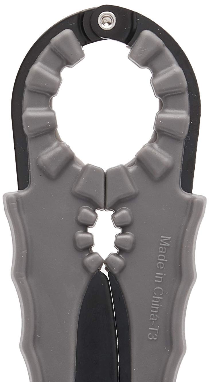 Jokari Multi Bottle Opener for Jars Bottles and Cans 3 in 1 Easy Grip Lid Opener for Weak Hands Twist Caps Pull Tabs Pop Tops and Small Lids Arthritis Aid Manual Kitchen Tool Black