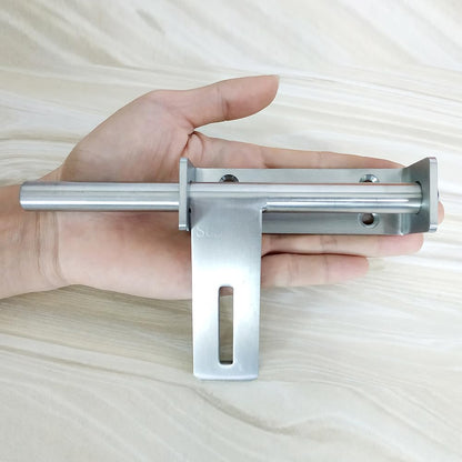 DINGCHI Sliding Bolt Security Lock Throw Lock Heavy Duty 304 Stainless Steel Barrel Door Bolt with Hole Brushed Finish