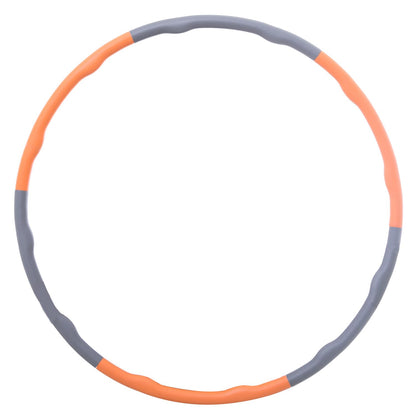 Ironman Club Weight Hula Hoop, 3.3 lbs (1.5 kg), KW-722, Jointed Type, Gray x Orange