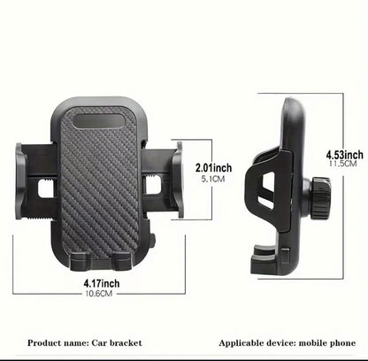 Generic Car Phone Holder Mount - Adjustable, Lightweight, Non-Slip, Rust Resistant, Rotatable Vent Mount for Smartphones, Compatible with iPhone 16/16 Pro/15/14/13, Galaxy, Google Pixel etc.