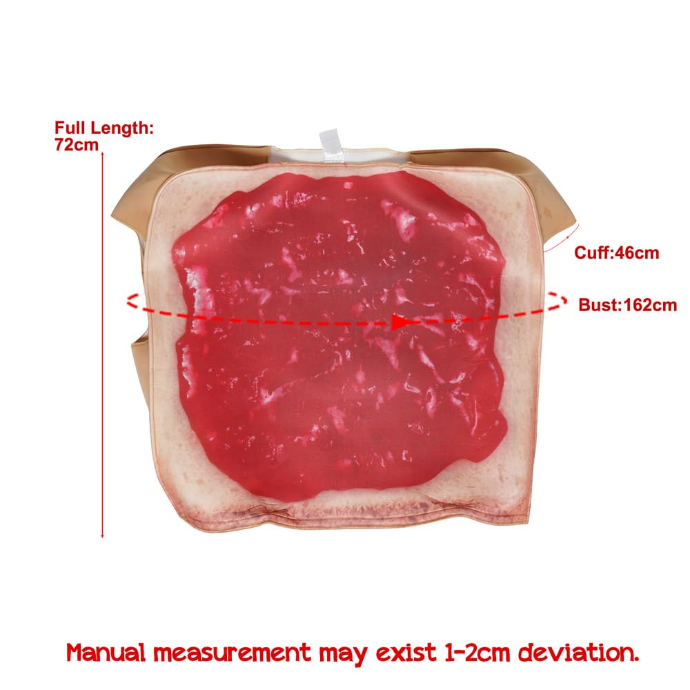 EraSpooky Couples Peanut Butter and Jelly Costume Halloween Party Funny Food Fancy Dress