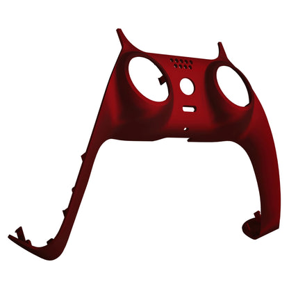 eXtremeRate Scarlet Red Decorative Trim Shell Compatible with p s 5 Controller, Soft Touch DIY Replacement Clip Shell, Custom Plates Cover Compatible with p s 5 Controller with Accent Rings