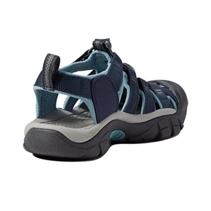 KEEN Women's Newport H2 Closed Toe Water Sandals, Navy/Magnet, 8