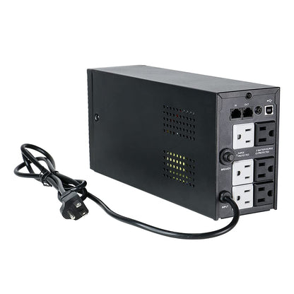 600VA/360W Ups Battery Backup and Surge Protector,Computer Uninterruptible Power Supply Units,SKE Ups Power Supply