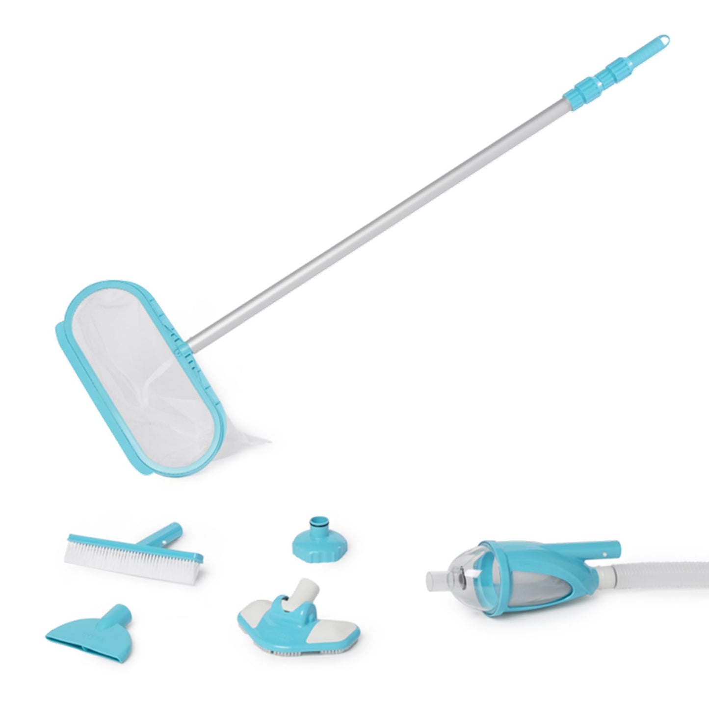 Intex 28003E Deluxe Above Ground Pool Maintenance Kit for Minimum 800 GPH Flow Rates with Vacuum, 110" Pole, Wall Brush and 24' Hose (Color May Vary)