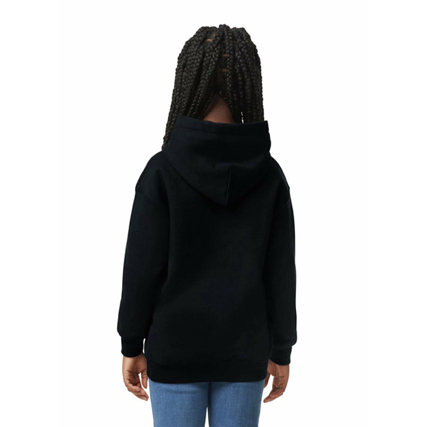 Gildan Youth Hoodie Sweatshirt, Style G18500B, Black, Small