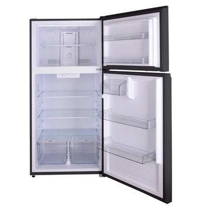 Kenmore 33 in. 20.5 cu. ft. Capacity Refrigerator/Freezer with Full-Width Adjustable Glass Shelving, Humidity Control Crispers, ENERGY STAR Certified, Black