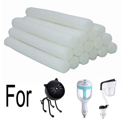 Cotton Filter Sticks 16-Pack Cotton Filter Refill Sticks Wick Replacement Sponge Filters for Portable nanum Car Humidifier essential oil Diffuser Wicks