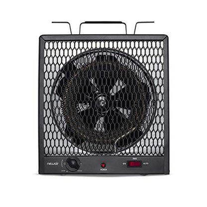 Newair 5600W Portable Electric Garage Heater - Heats Up to 600 sq. ft. with 6-Foot Cord Wrap and Carrying Handle, Space Heater Ideal for Garage, Bedroom, Dorm, and Office