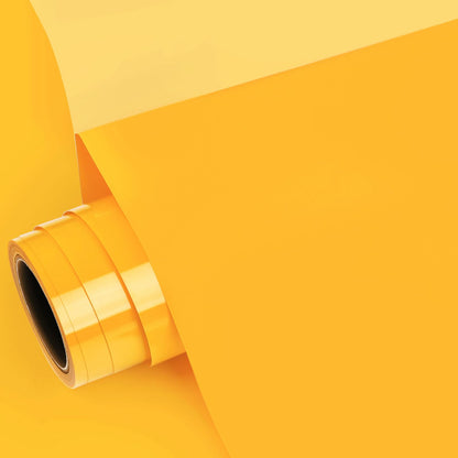 GIRAFVINYL Halloween Golden Yellow Heat Transfer Vinyl - 12” X 5ft Yellow Iron On Vinyl Yellow HTV Vinyl for T- Shirt, Easy to Use