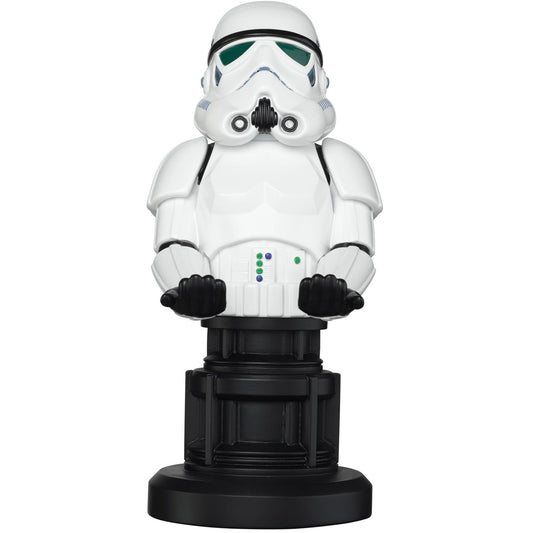 Exquisite Gaming: Star Wars: Stormtrooper - Original Mobile Phone & Gaming Controller Holder, Device Stand, Cable Guys, Collectable Licensed Figure