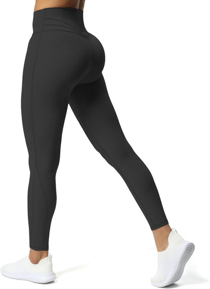 Aoxjox High Waisted Workout Leggings for Women Trinity Yoga Pants 26.5"