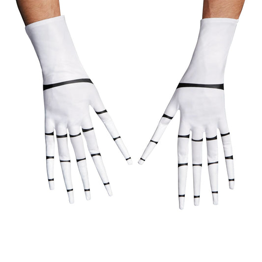 Disney Nightmare Before Christmas Jack Skellington Gloves, Official Adult Size Jack Glove Costume Accessories