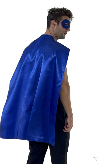 Kidsfere Superhero Capes and Masks for Adults Men Women Team Building Dress Up Party Cape Halloween Costume 7 Pack (Mixed Colors)