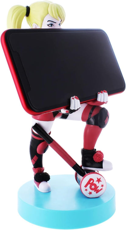 Exquisite Gaming: Warner Bros: Harley Quinn - DC Original Mobile Phone & Gaming Controller Holder, Device Stand, Cable Guys, Licensed Figure