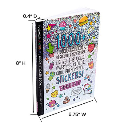 Fashion Angels 1000+ Ridiculously Cute Stickers for Kids - Fun Craft Stickers for Scrapbooks, Planners, Gifts and Rewards, 40-Page Sticker Book for Kids Ages 6+ and Up