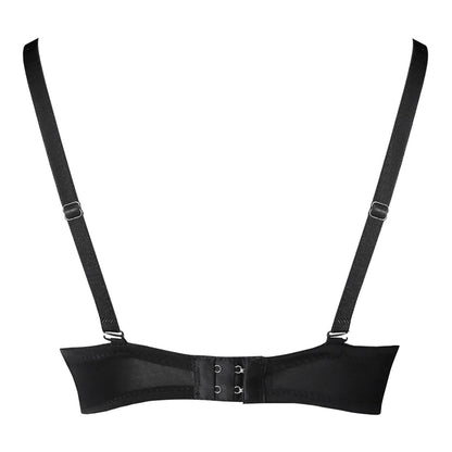 Kimring Women's Steampunk B Cup Spike Studs Rivet Party Club Rave Underwire Sport Bras Tops Grey Medium