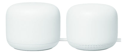 Google Nest Wifi - AC2200 (2nd Generation) Router and Add On Access Point Mesh Wi-Fi System (2-Pack, Snow)