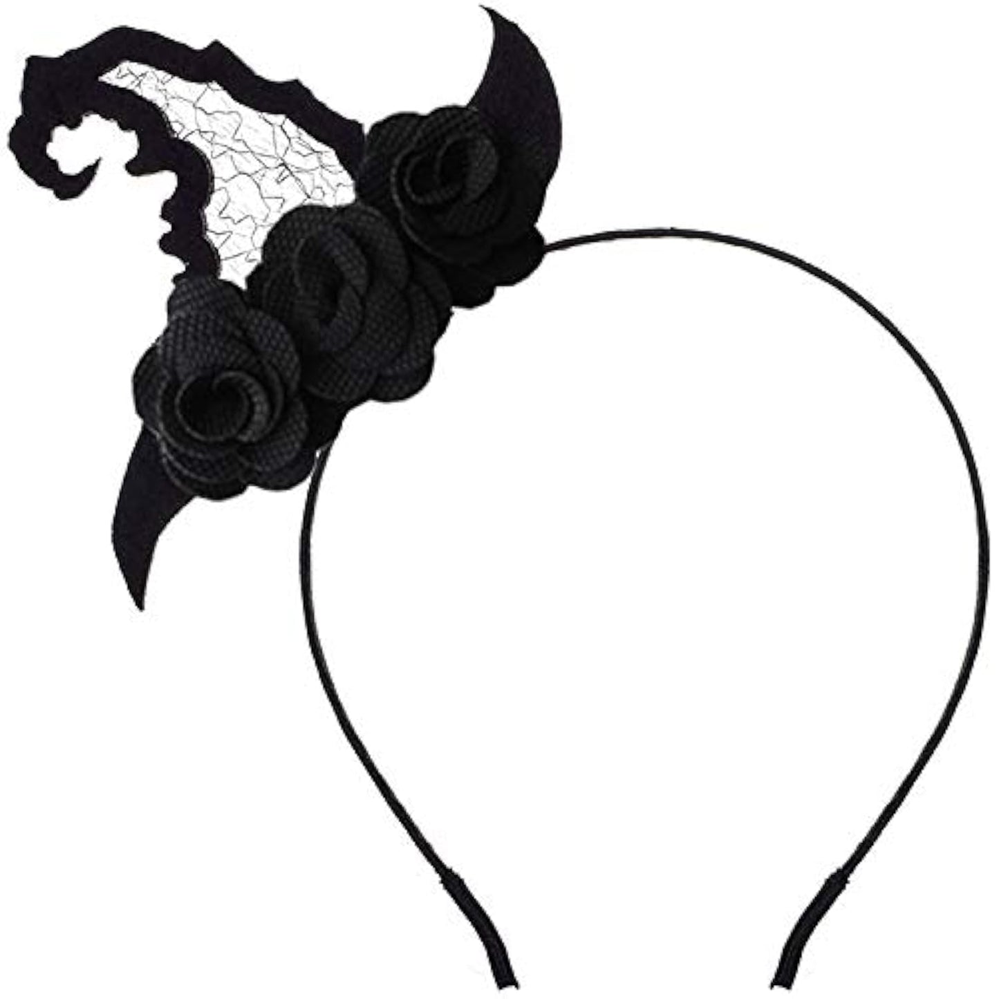 Ellzk Halloween Spider Ghost Pumpkin mini witch hat Hair Hoop Cosplay Devil Headband