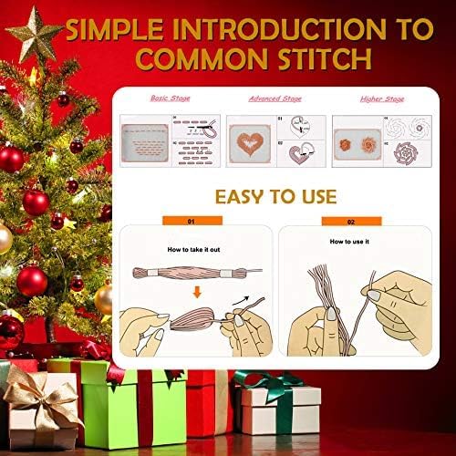 Embroidery Floss 54 skeins Crossstitch Thread - Bracelets String - 50Pcs Embroidery Thread and Free Set of 4pcs Metallic Thread