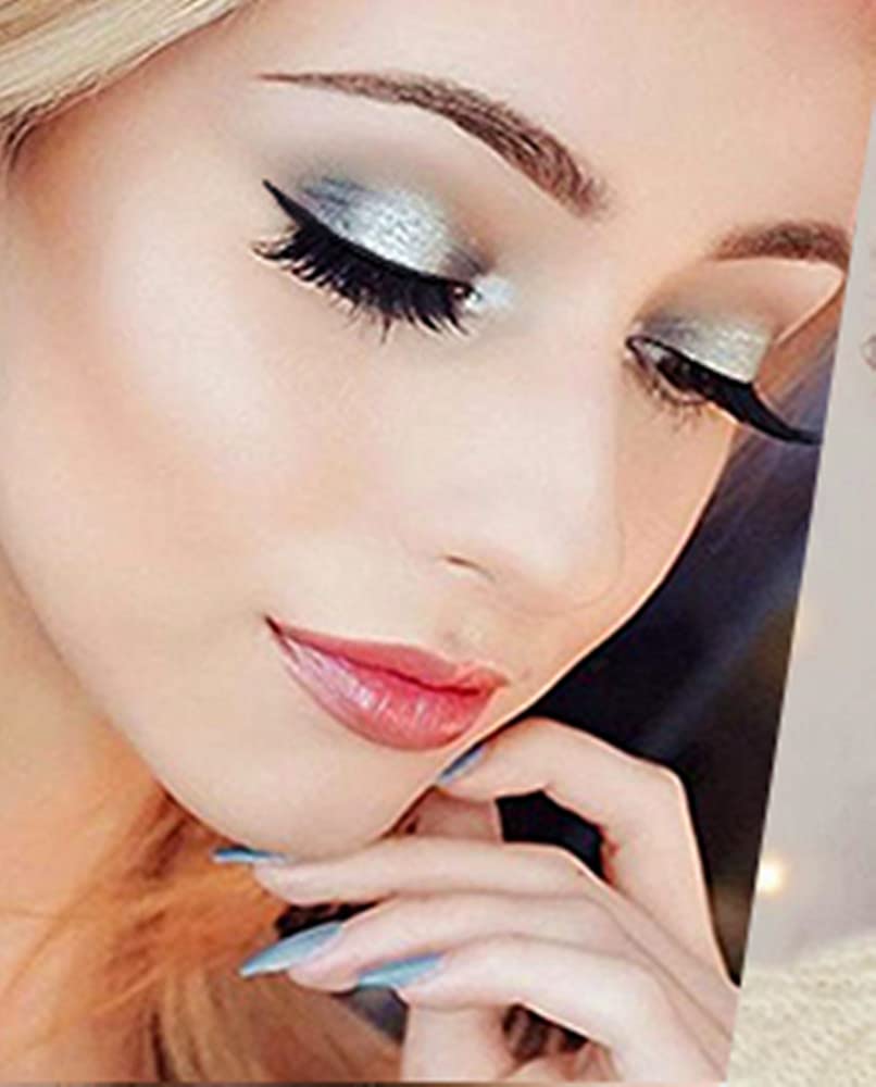 Go Ho Black Grey Silver Smoky Eyeshadow Palette,9 Colors Matte&Shimmer Eye Makeup Palette,Goth Eye Shadow Pallets for Women,Waterproof Cool Eye Shadow Palette Makeup with Prism Mirror