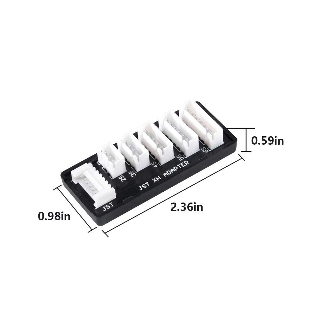 ACEIRMC RC Product JST-XH-2-6S Lipo Battery Charge Balance Board, JST XH Board Balance Expansion Charger Adapter gor RC 6S LiPo Battery Charge (2pcs)