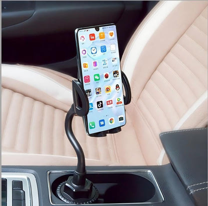 Cup Car Phone Holder for Car,Universal Adjustable Gooseneck Car Phone Holder - 360° Rotatable Dashboard Clip Mount for Smartphones 4-7.5 Inches,Black.