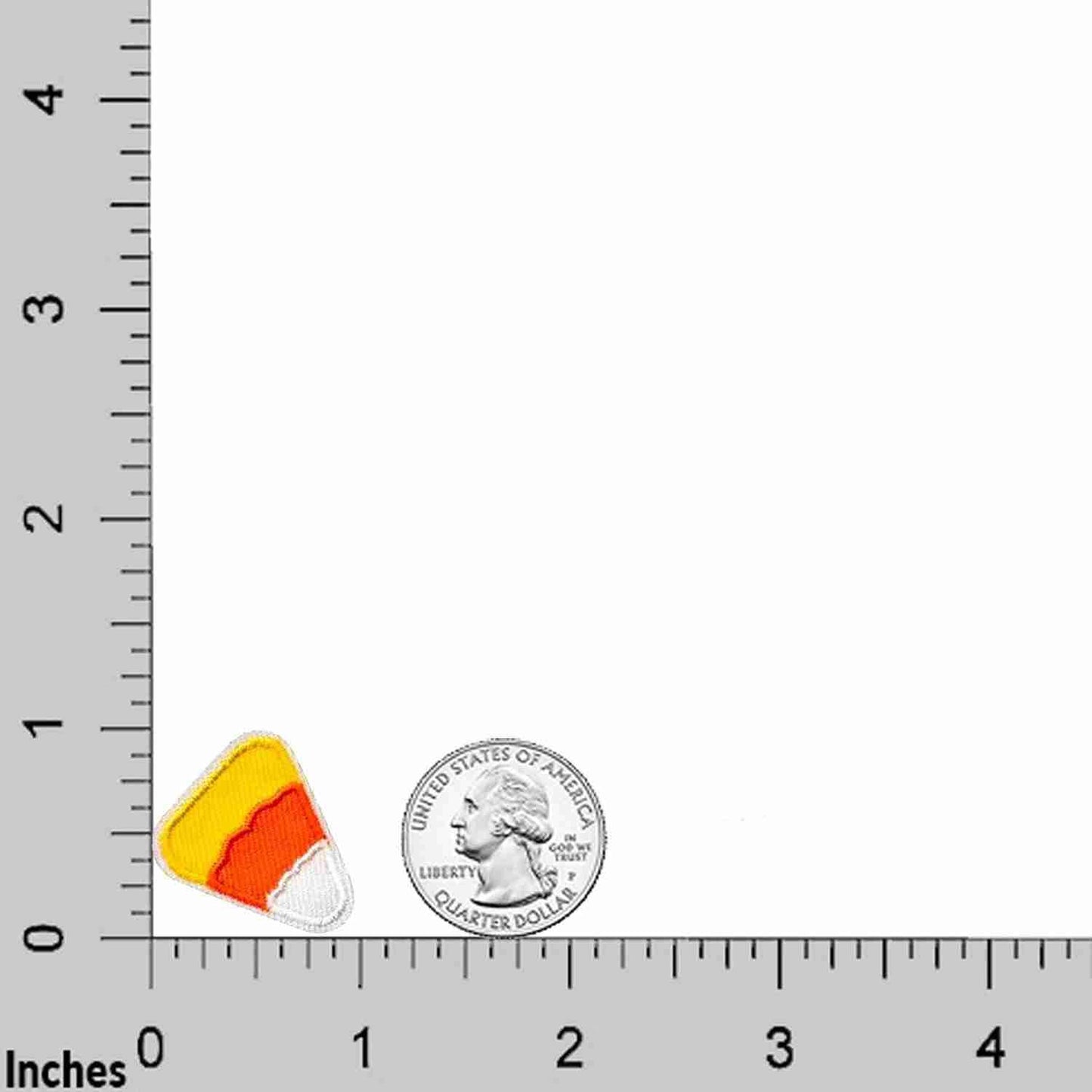 Laughing Lizards Candy Corn Patches (5 Pack), Halloween Iron On Patch Appliques, Spooky Iron-On, Glue On, or Sew On to Clothing, Hats, Backpacks, Jackets, Pants, & Accessories (Candy Corn)