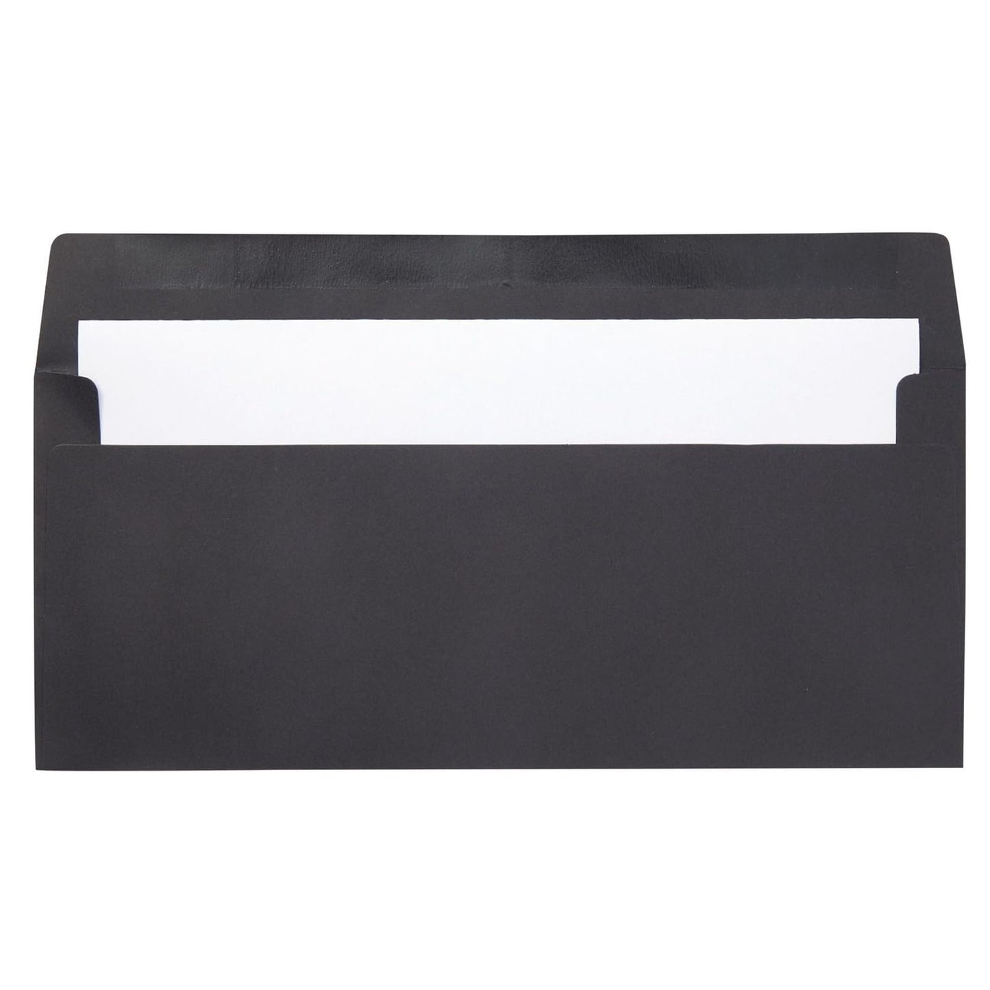 Juvale Black Envelopes - Bulk Letter Envelopes for Personal & Business Mailings - Square Flap & Gummed Seal - 100 Pack #10, 9.5 x 4.13 In